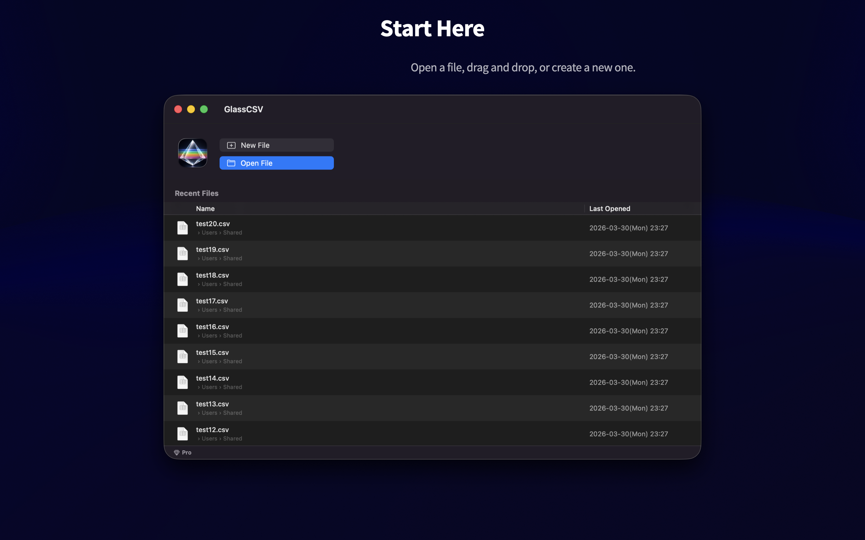 GlassCSV - Search and replace