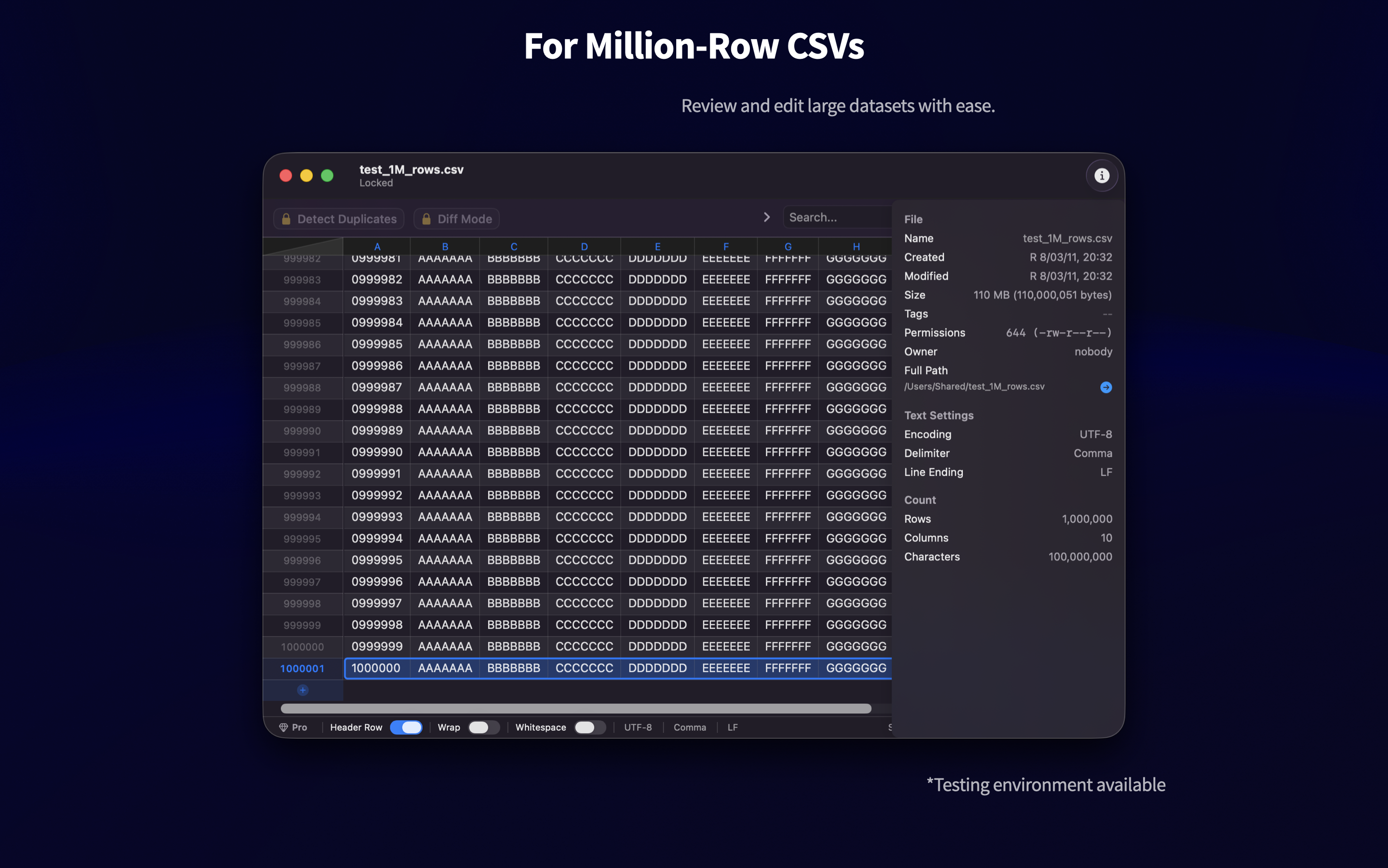 GlassCSV - Screenshot 5