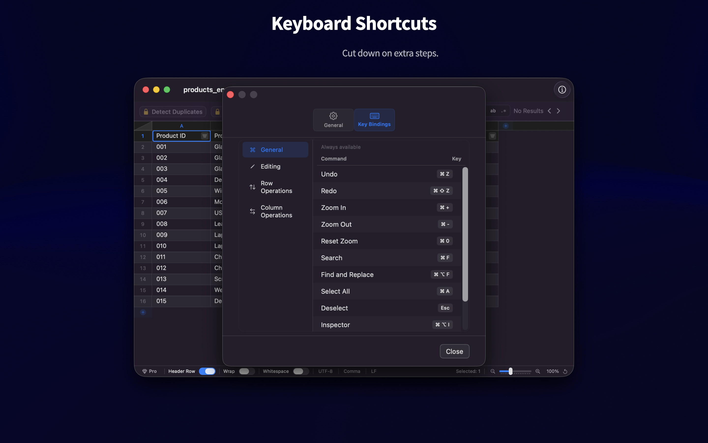 GlassCSV - Screenshot 6